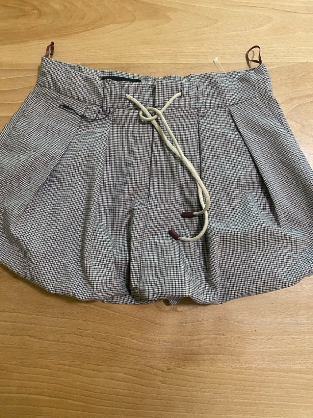 Zara Bubble Skirt Women’s XS Extra Small Houndstooth
